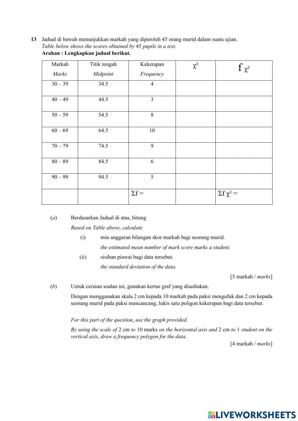 Pentaksiran percubaan no.11-13