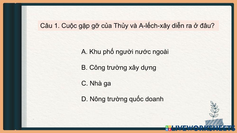 Lớp 5 - Môn Tiếng Việt