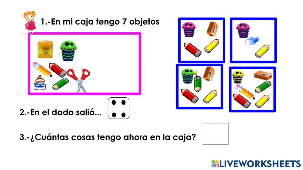 Juntemos cosas en la caja