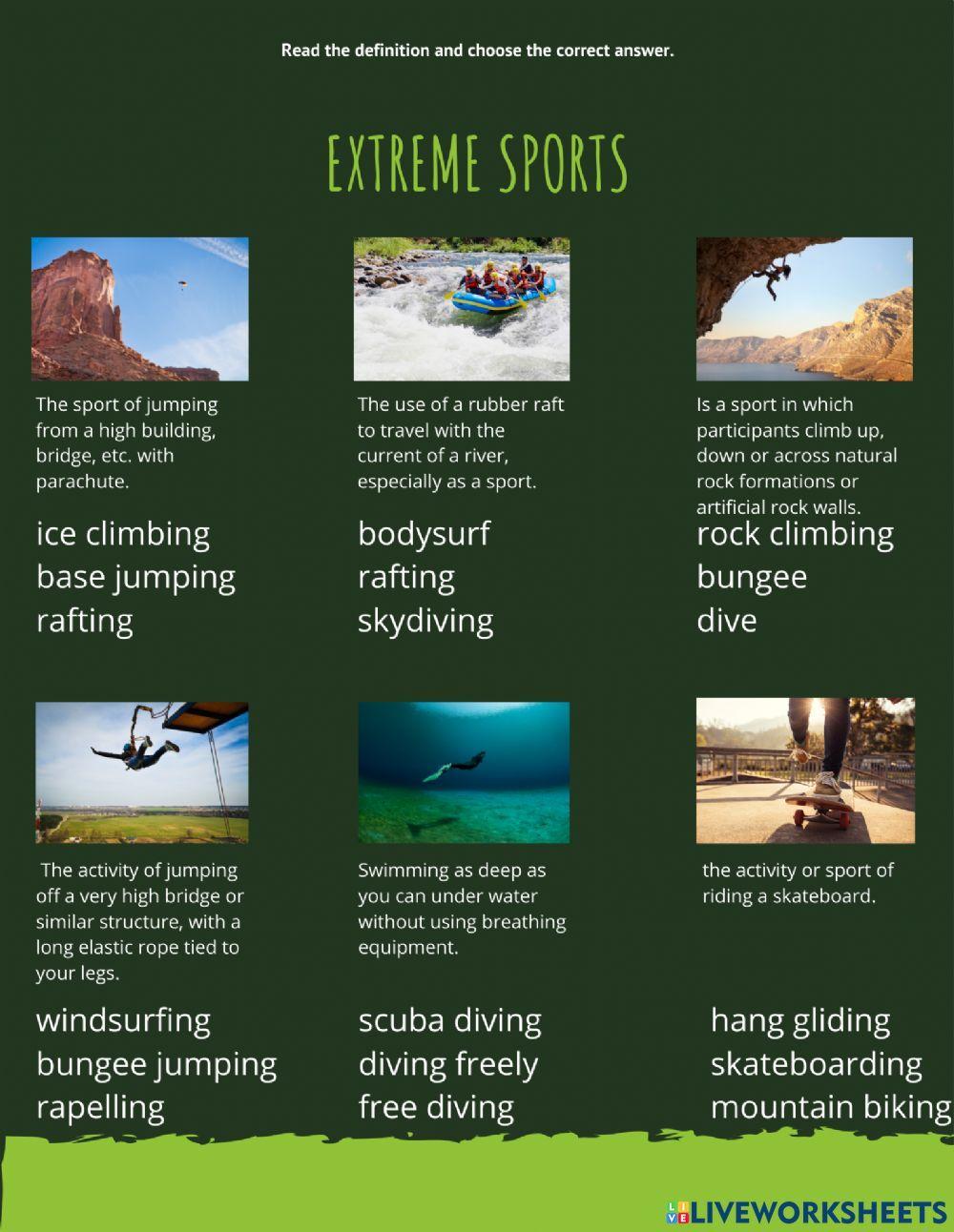 Extreme sports