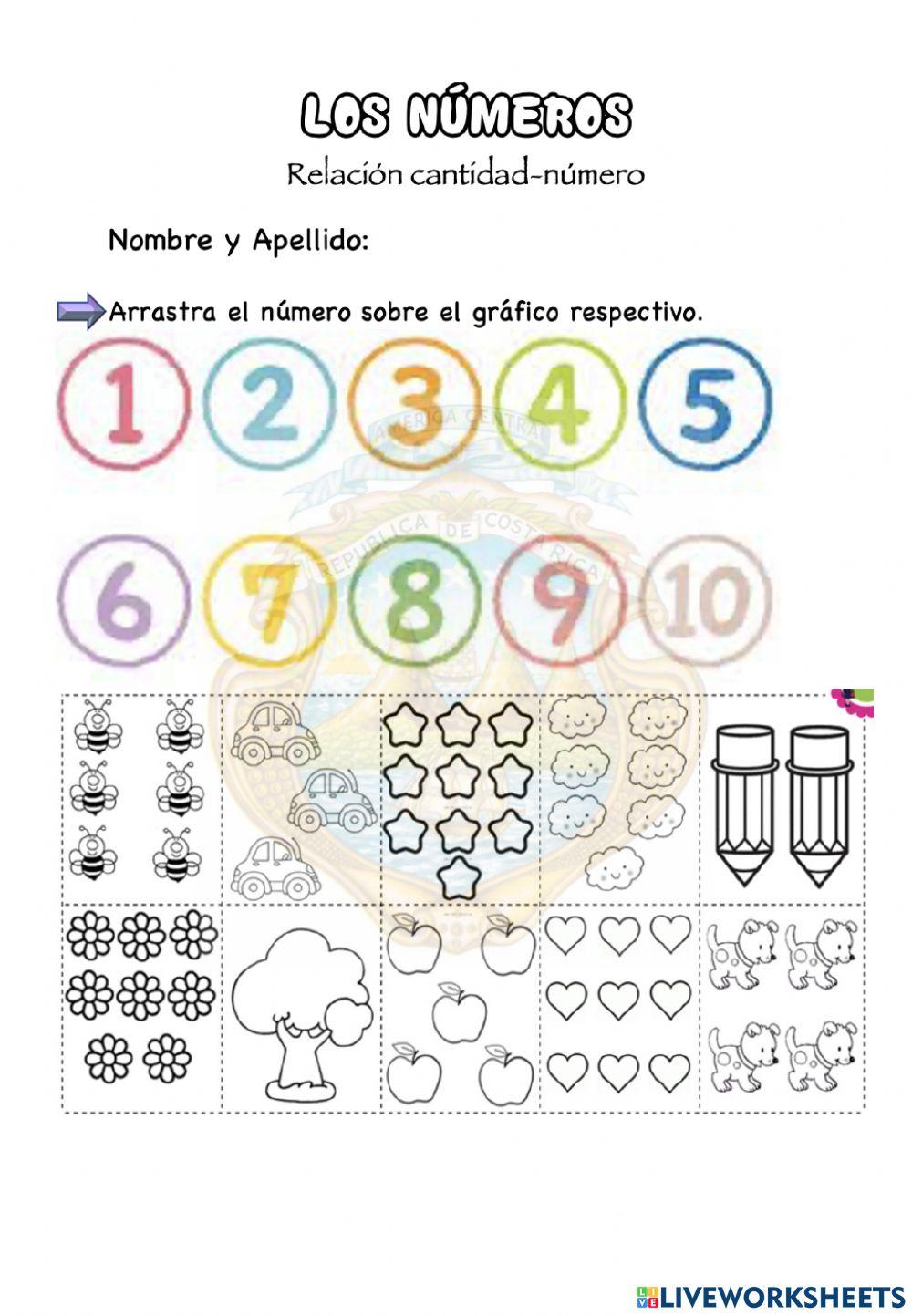 Los números del 1 al 10