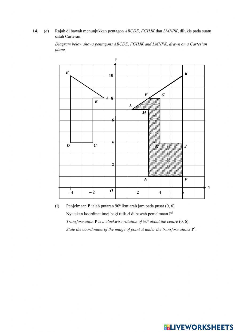 Pentaksiran percubaan no.14 hingga 15