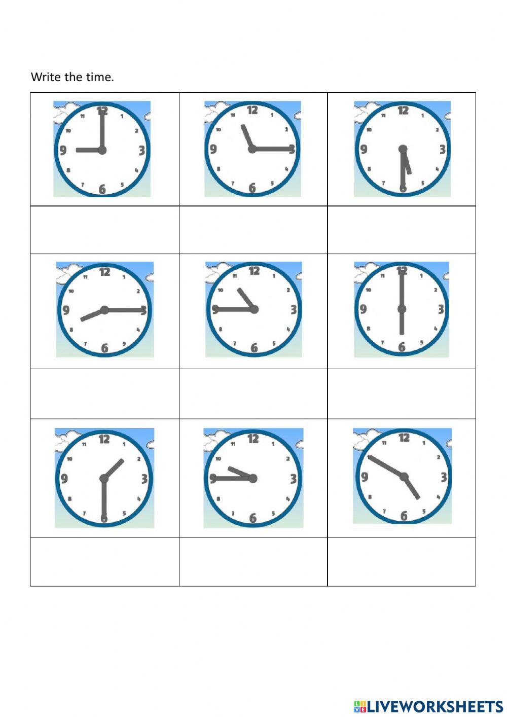 1411719 SK2 U4 Time Annie LiveWorksheets