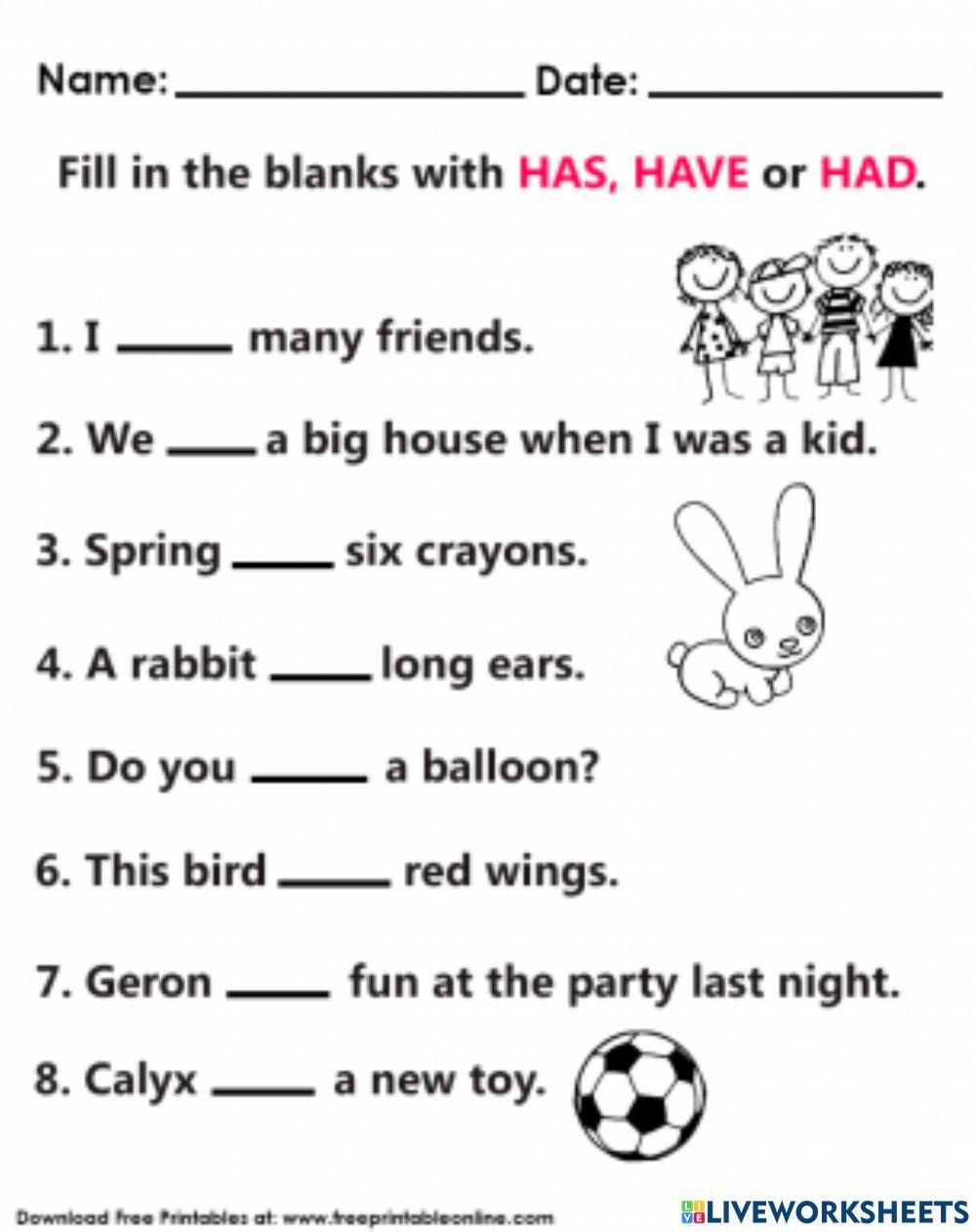 has-have-had-worksheet-live-worksheets