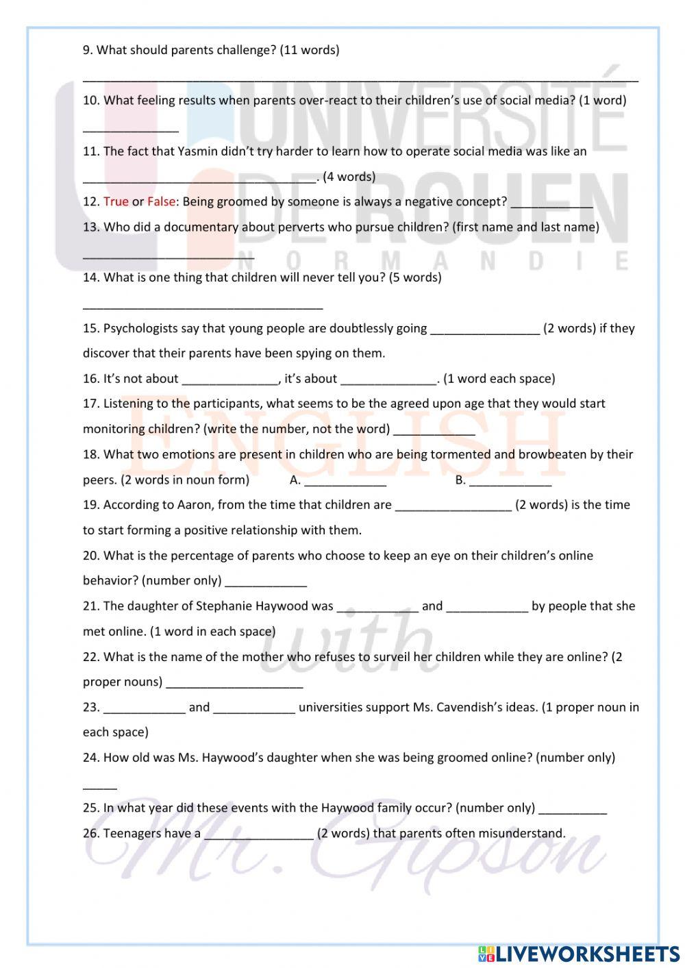 Don't Snoop on Your Kids