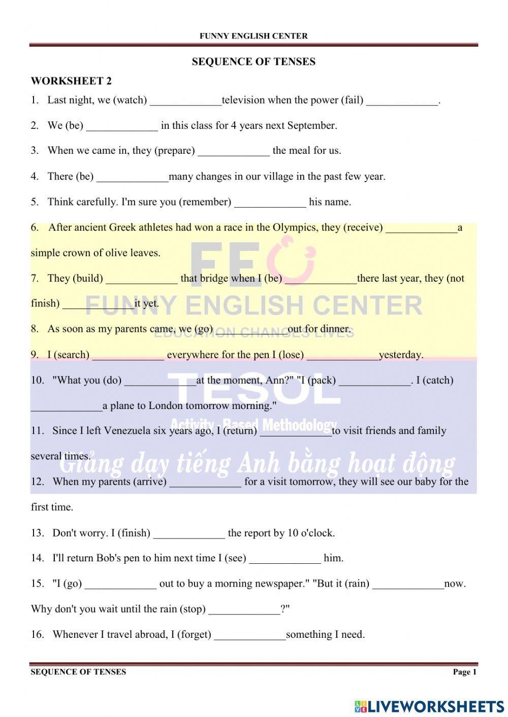 E.9-Sequence of Tenses 2