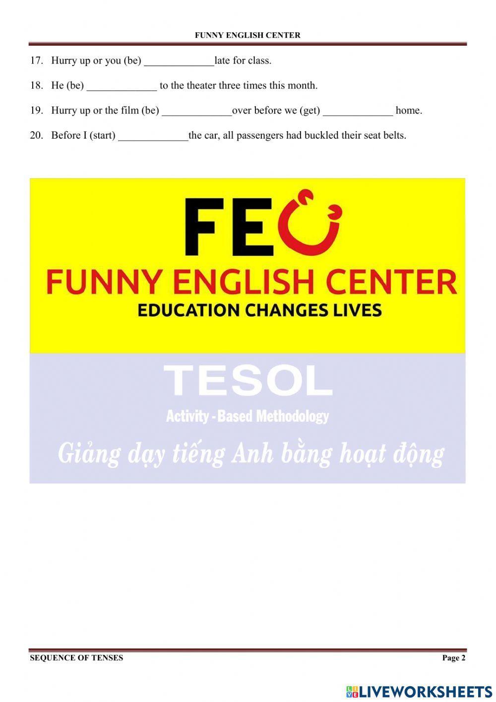 E.9-Sequence of Tenses 2