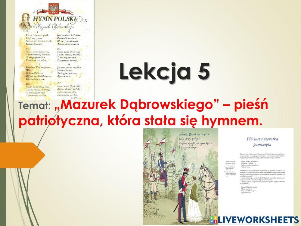 Jan Wybicki Mazurek Dąbrowskiego