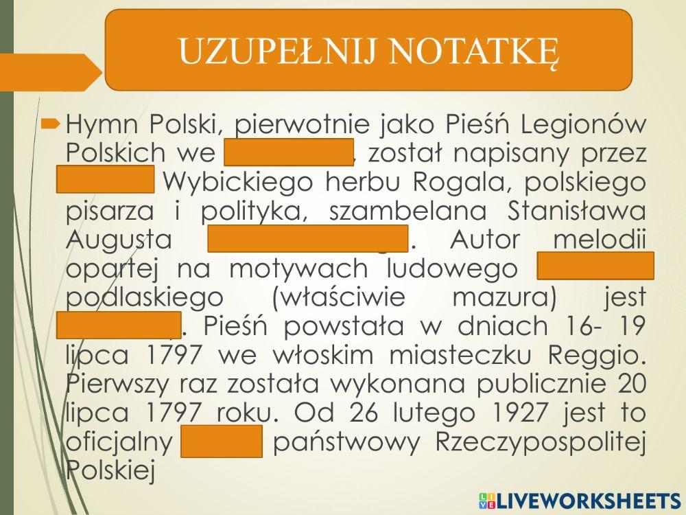 Jan Wybicki Mazurek Dąbrowskiego