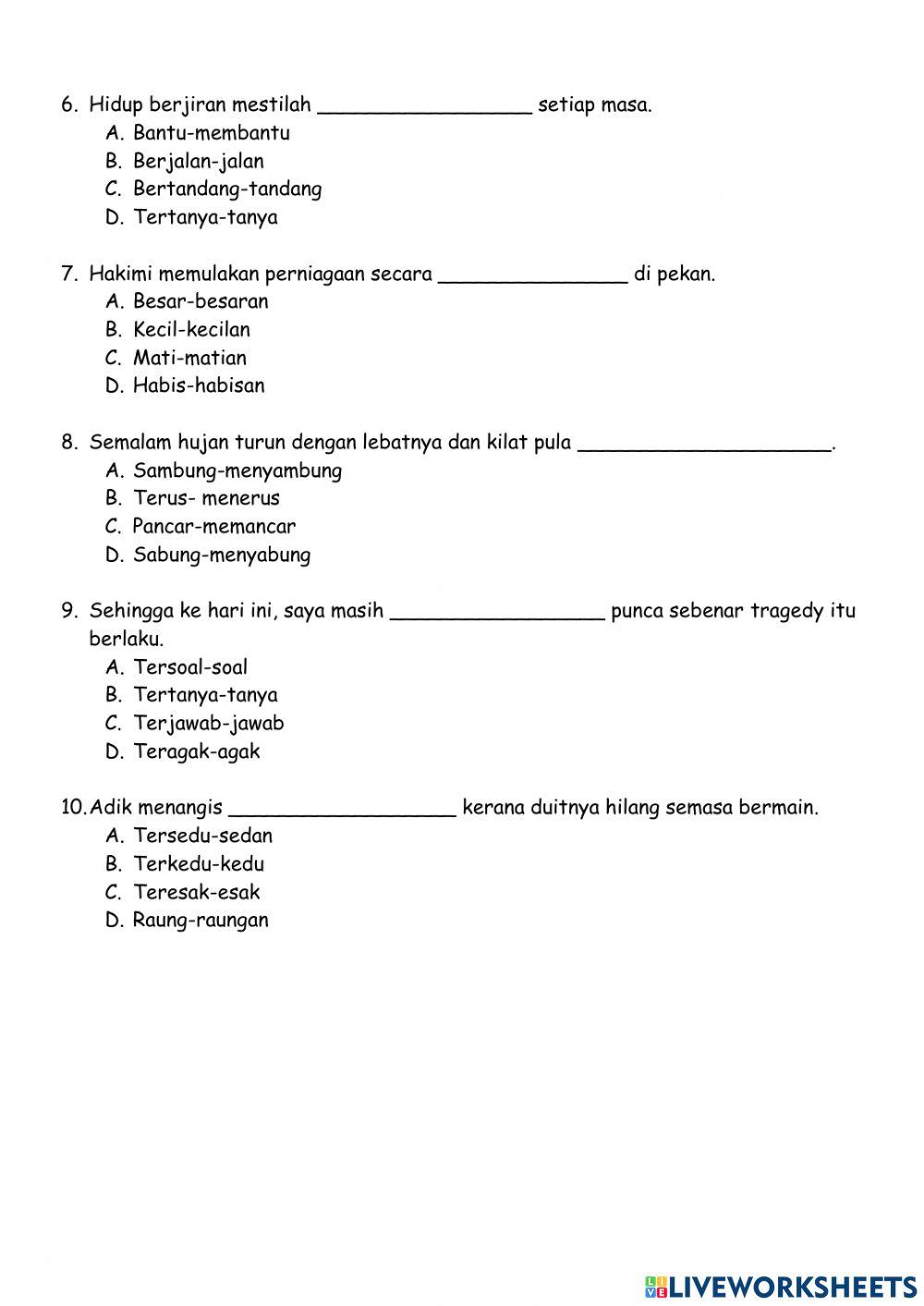 Kata ganda berimbuhan