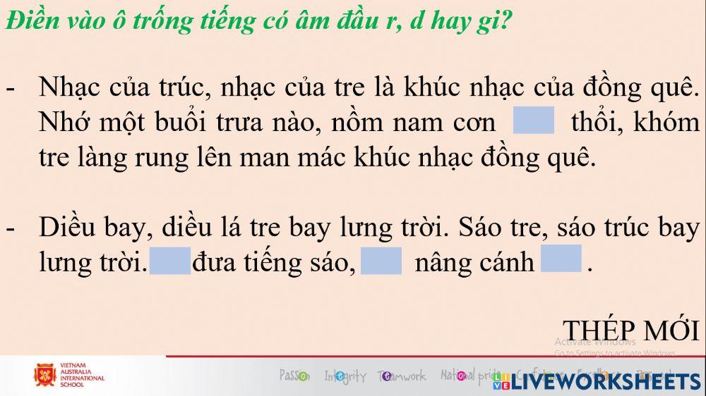 Tuần 4 - chính tả
