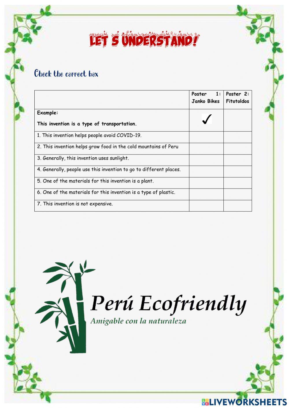 Reading comprenhension