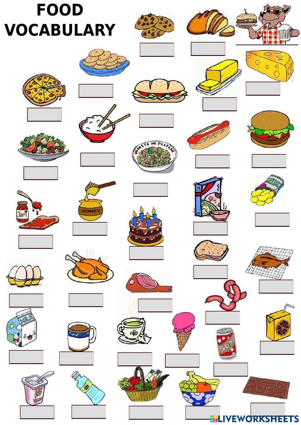 Caterers food vocabulary 6718448 v w live worksheets
