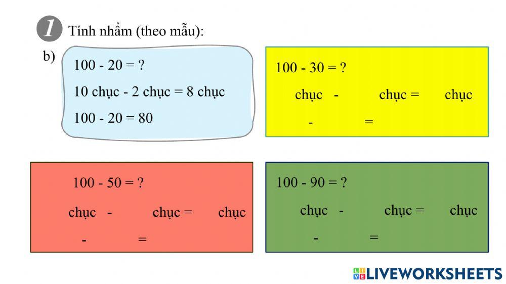 Bài tập Toán ngày 20-9