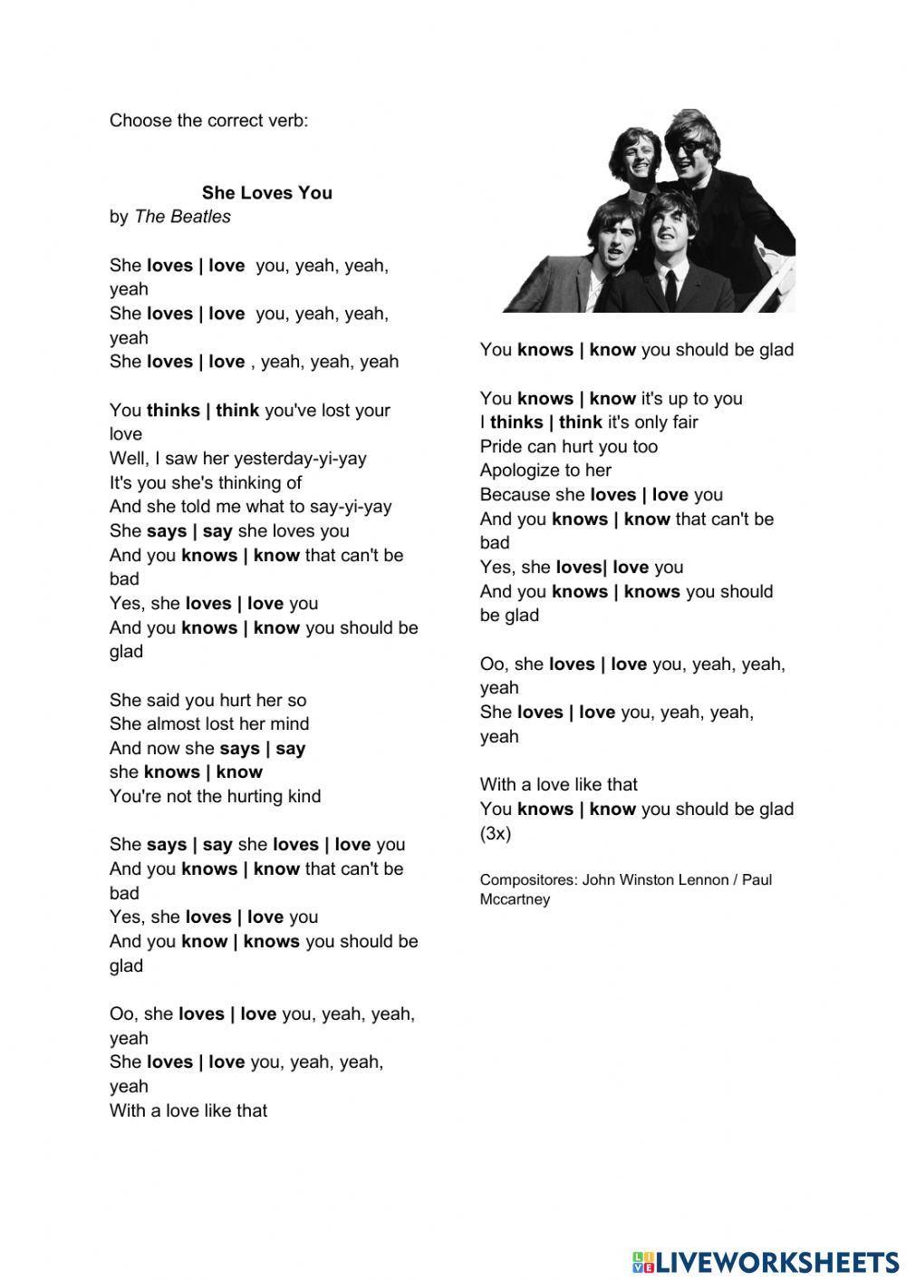 She Loves You Beatles