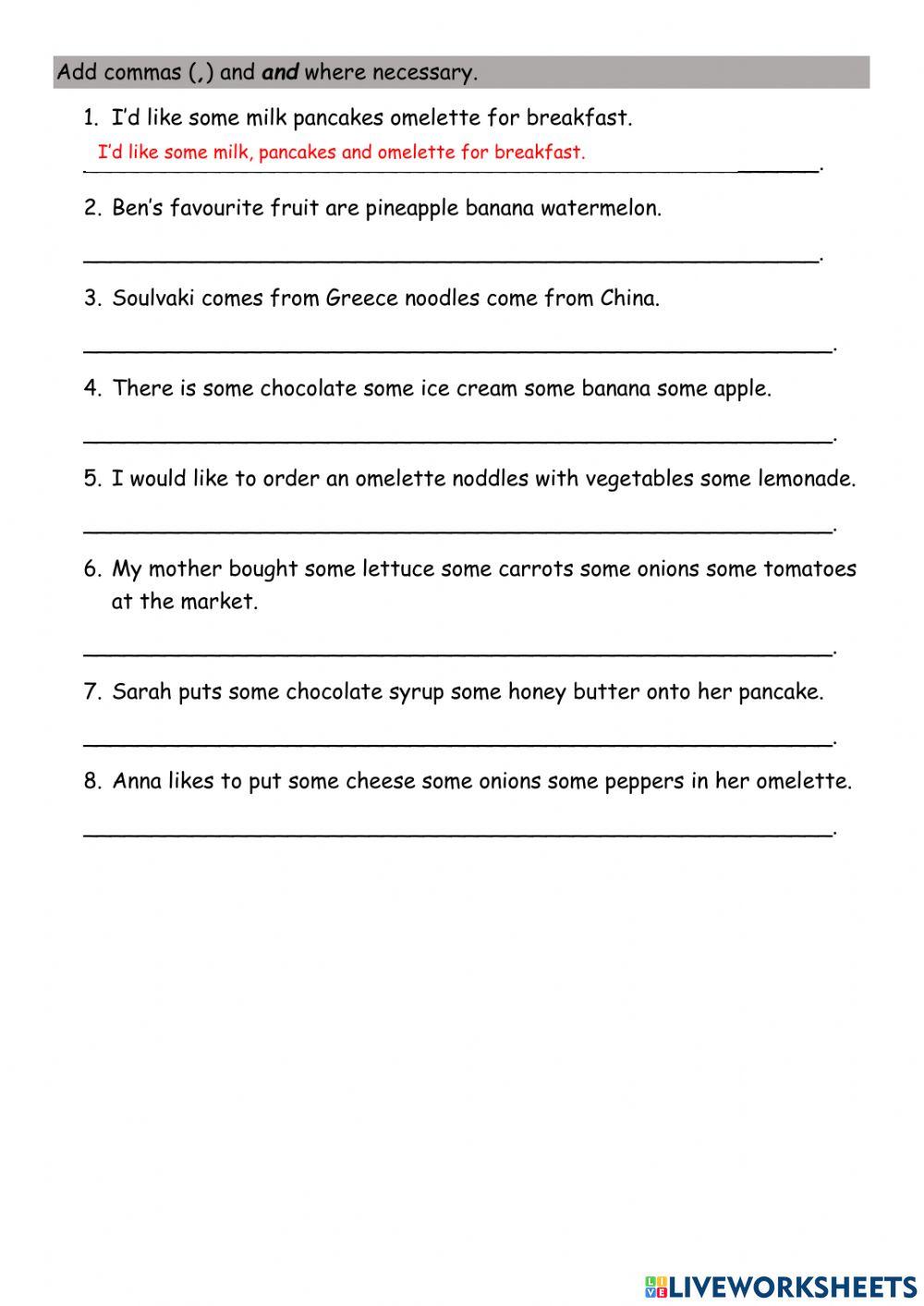 Project: My Favourite Food (PLAN)