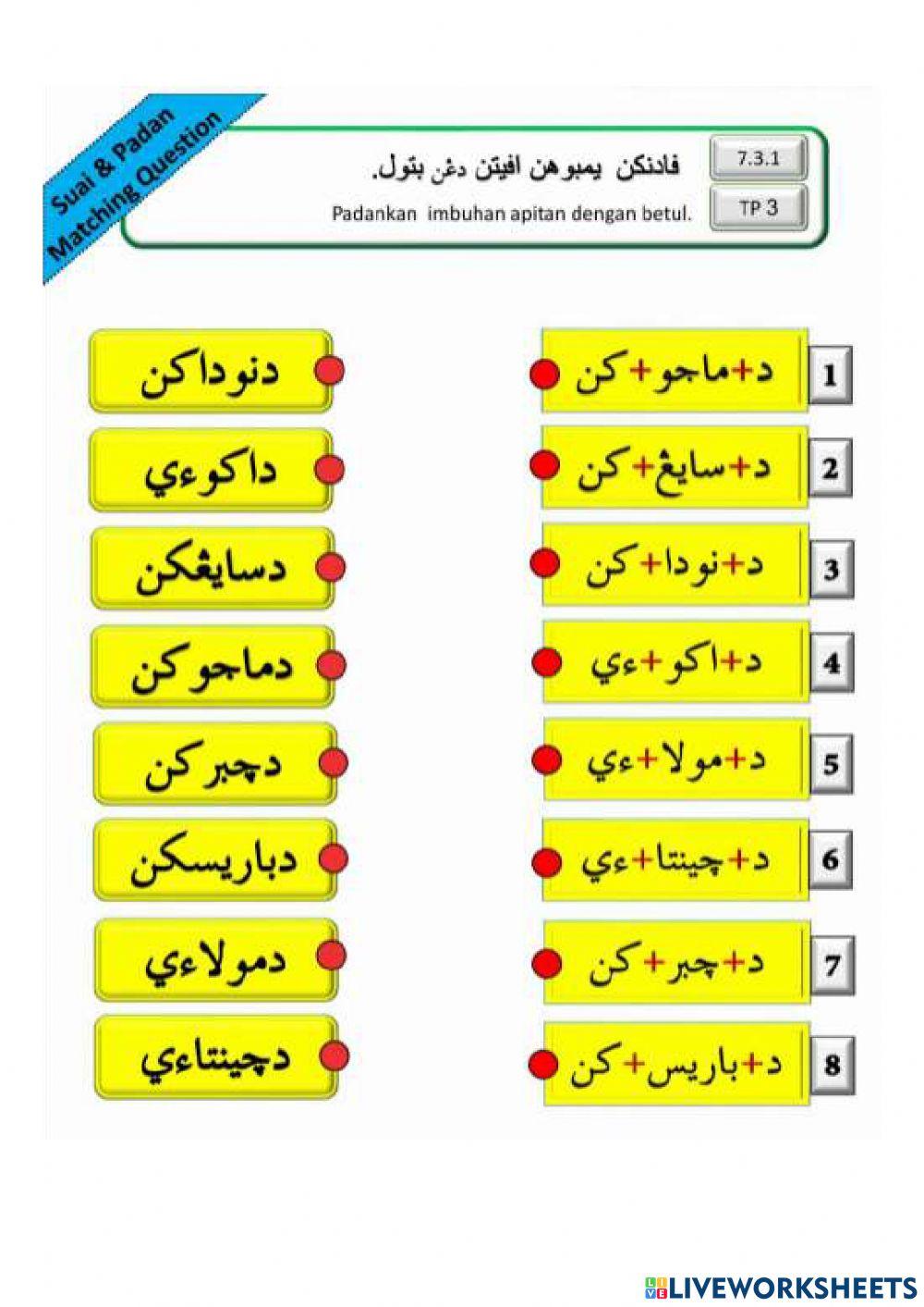 Jawi : Perkataan Imbuhan Apitan