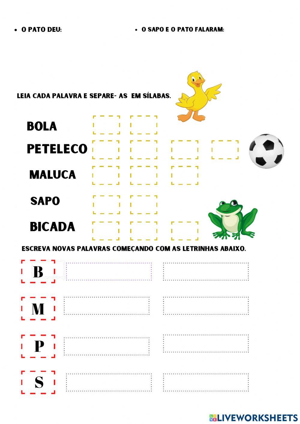 leitura A bola leitura A bola