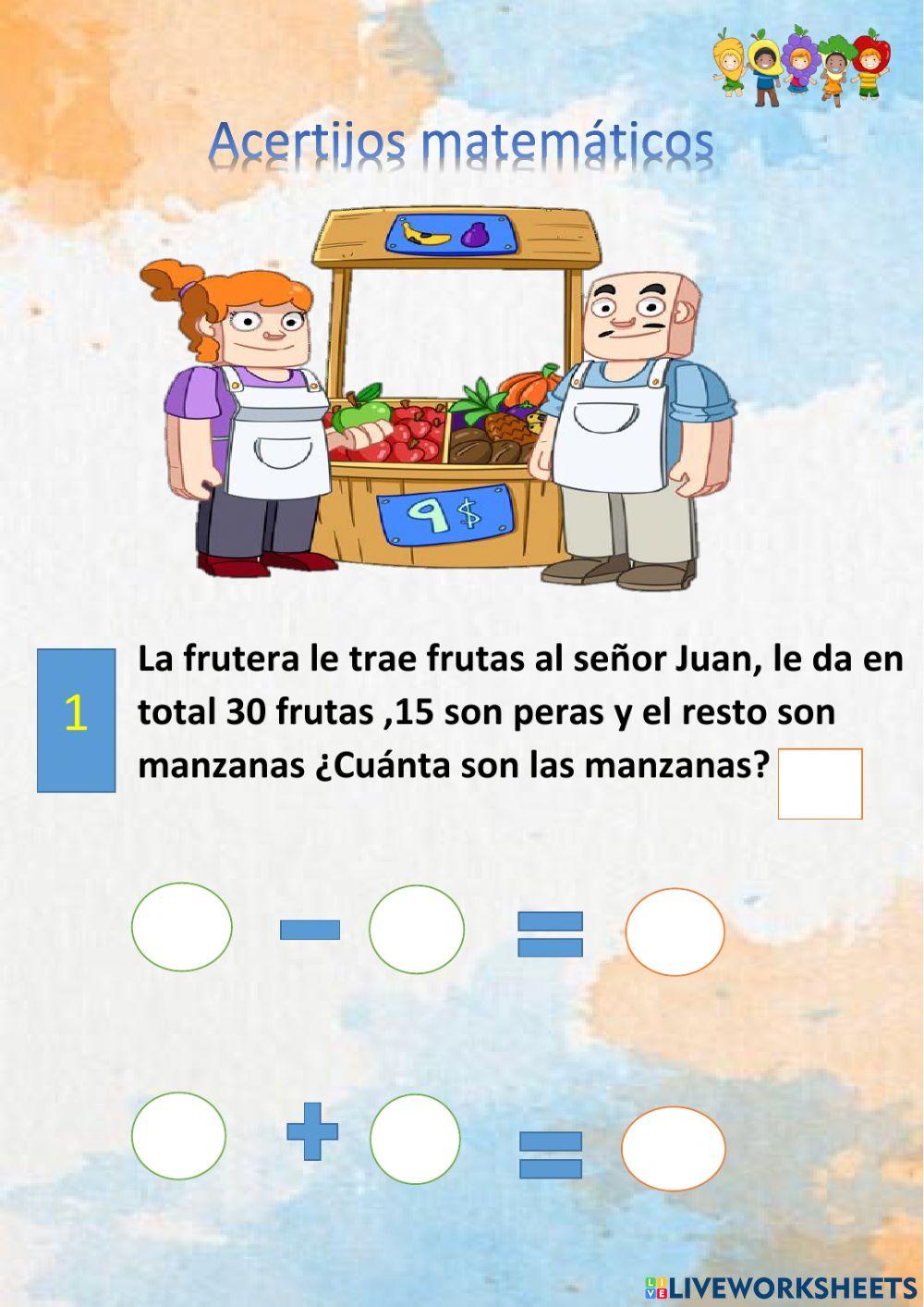 Acertijos matemáticos Acertijos matemáticos