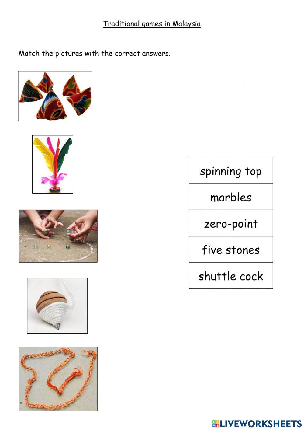 malaysia-traditional-games-worksheet-live-worksheets
