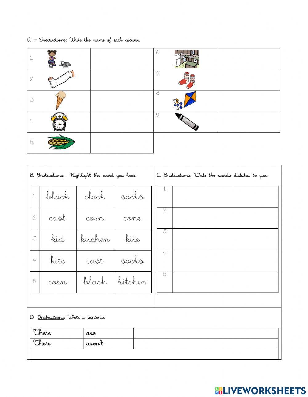 Lesson 15: words with c sound
