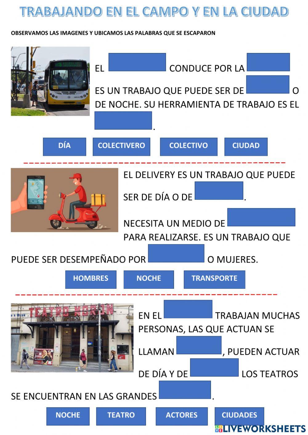 Trabajo Rural y Trabajo Urbano