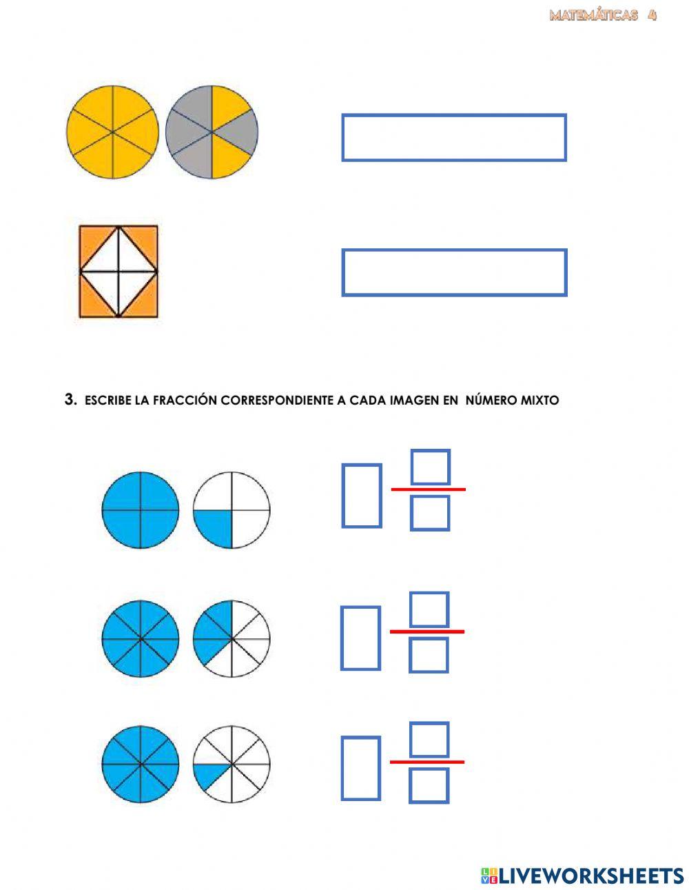 Evaluación  tercer bimestre matemáticas 4 2021