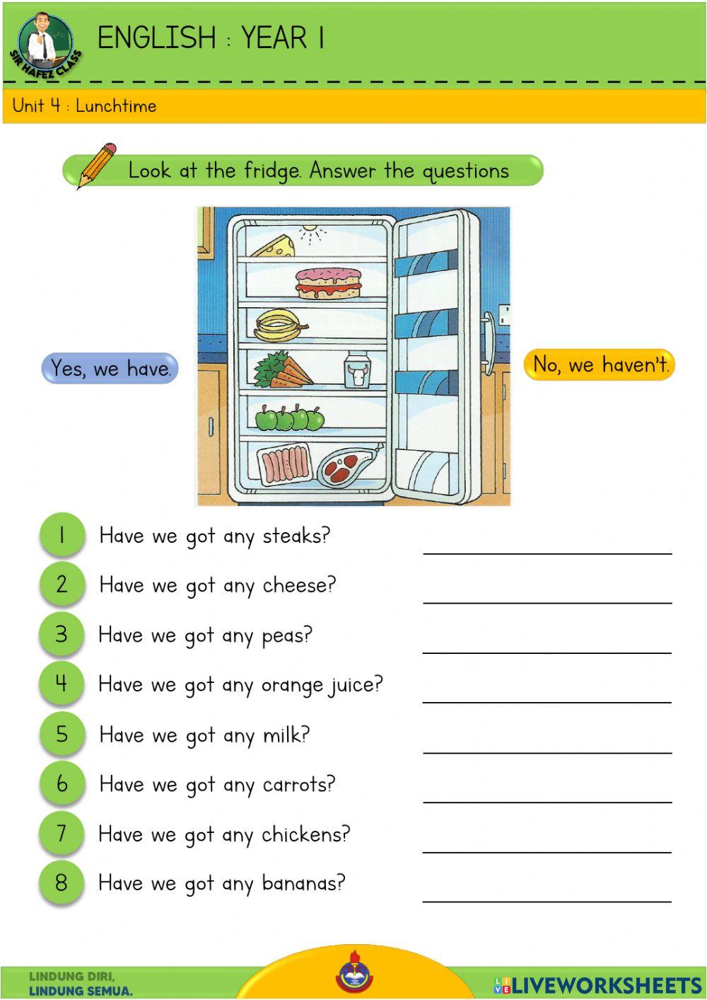 English Y1 - Lunchtime 06