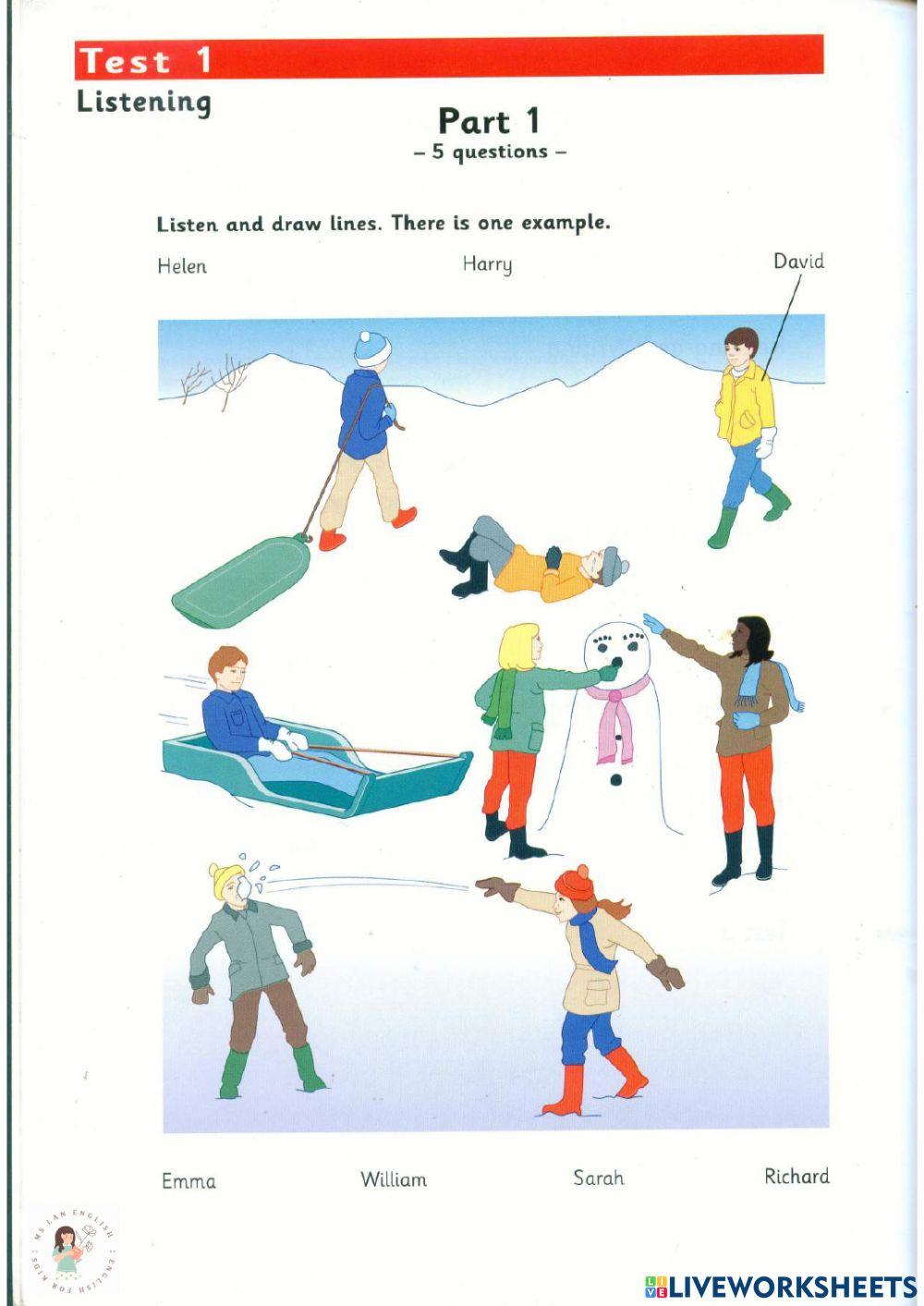 Flyers 1 part 1 listening