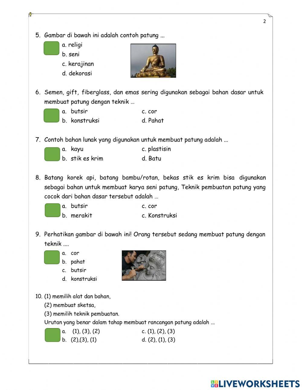 Penilaian Harian Tema 1 SBdP