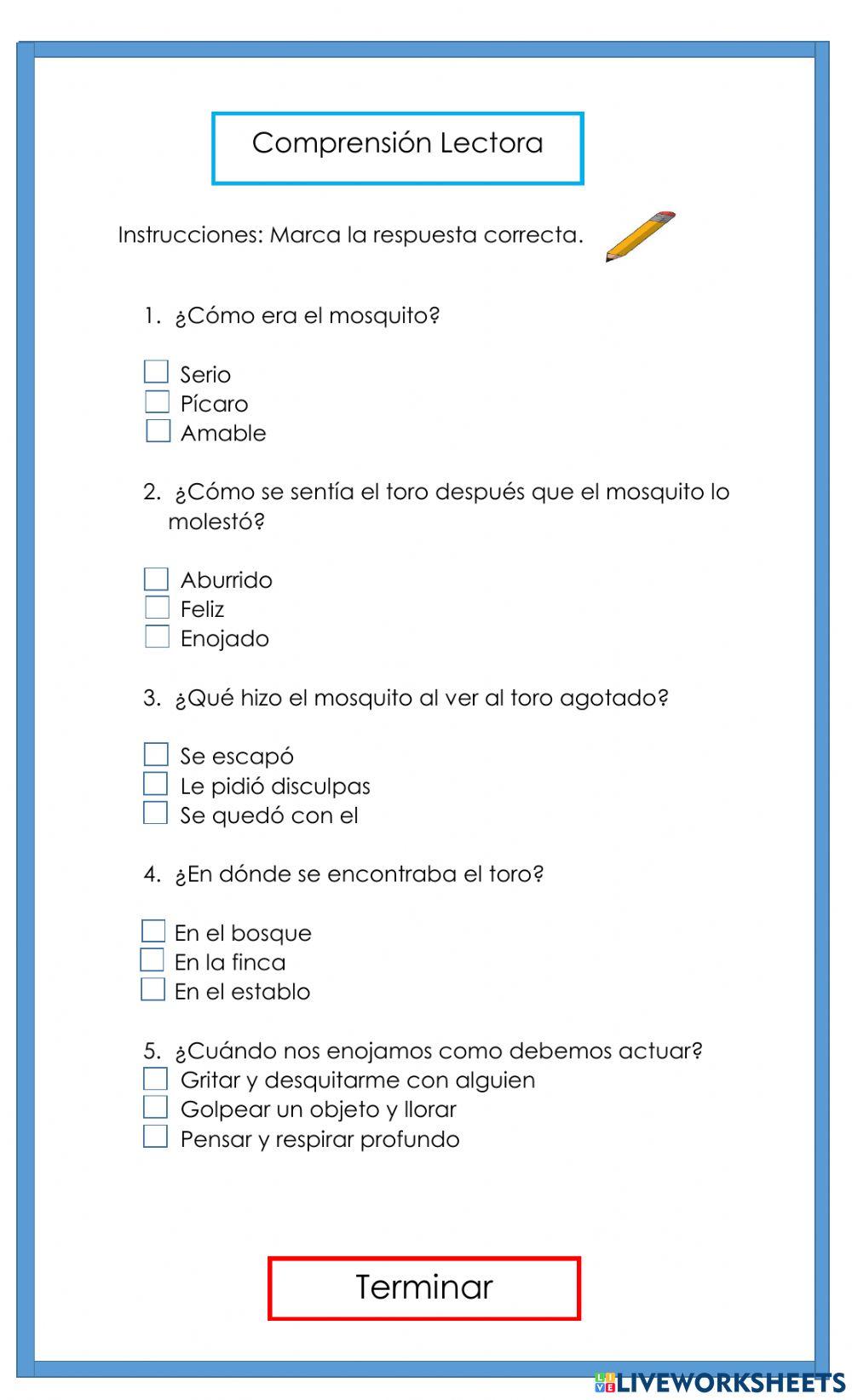 Comprensión lectora