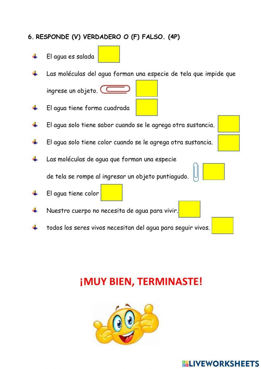 EXAMEN DE CIENCIA Y TECNOLOGÍA 2do GRADO MES DE AGOSTO
