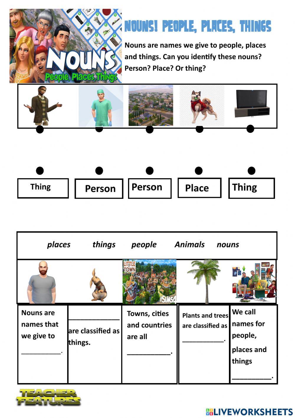 Nouns (with the Sims)
