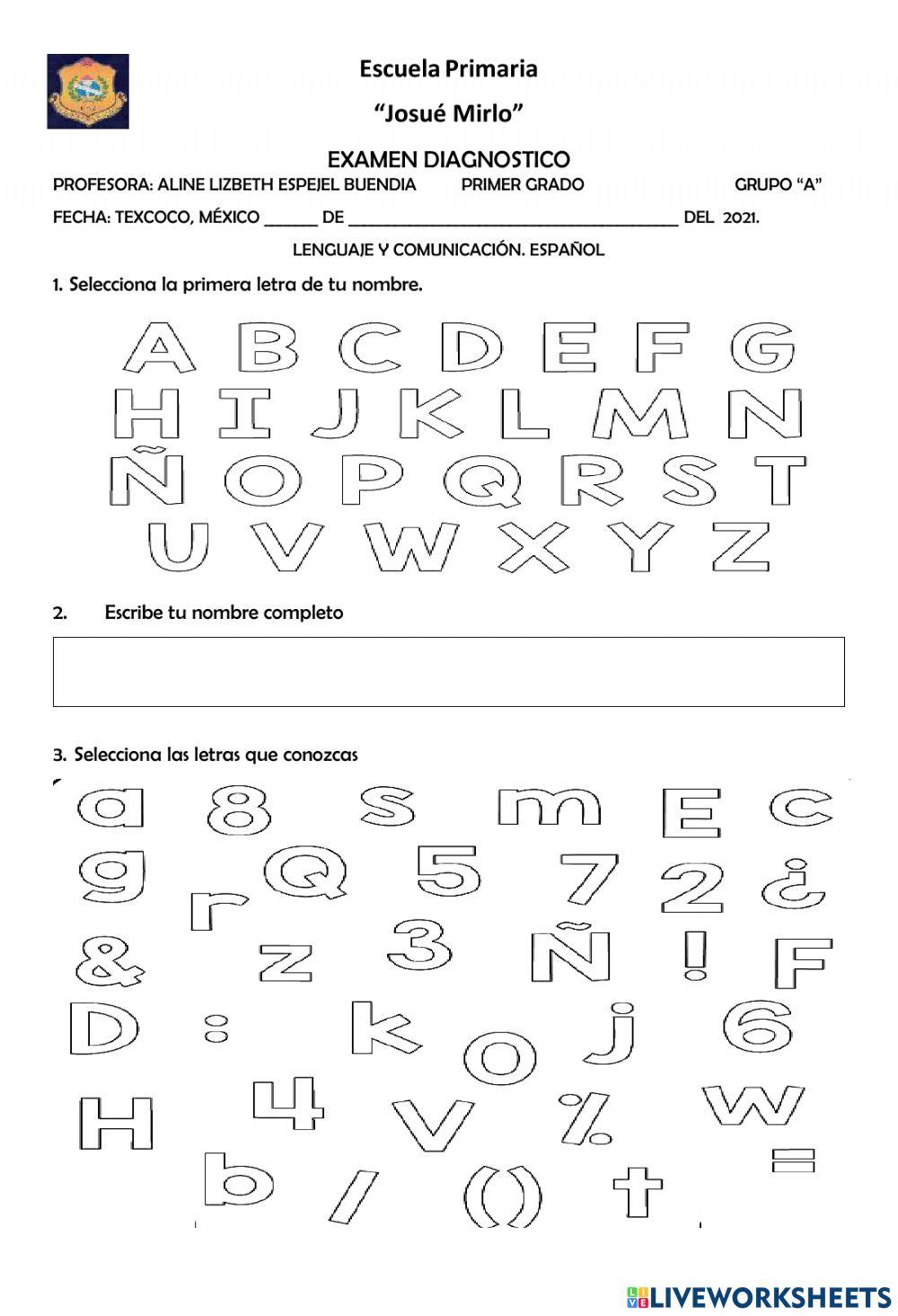 Examen diagnostico 1