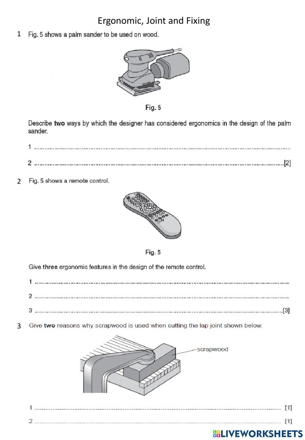 Ergonomics, Joi… | Free Interactive Worksheets | 3818947
