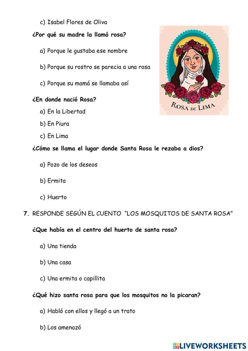 Examen de religión 2do grado primaria mes de agosto