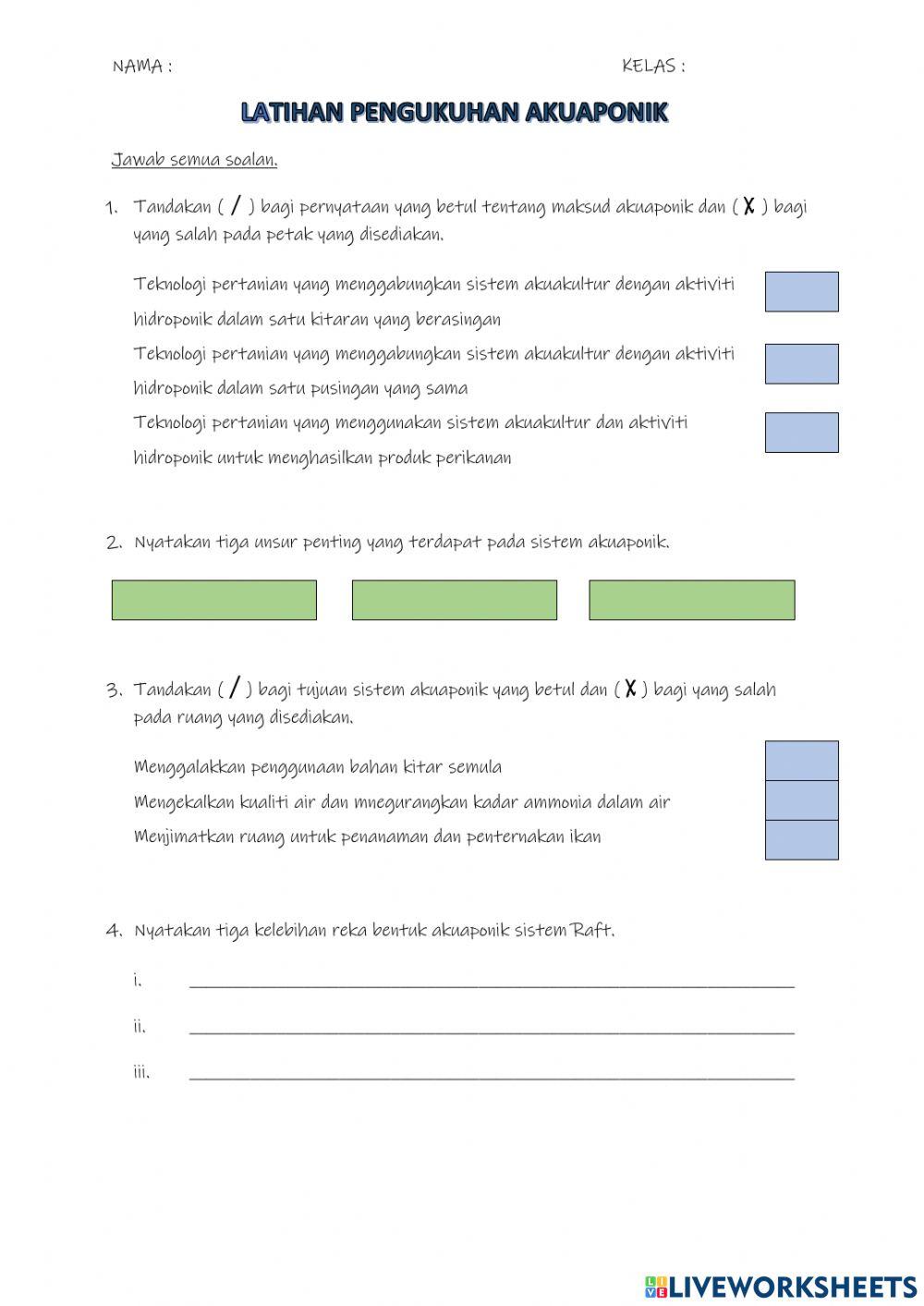 Rbt akuaponik PENGUKUHAN