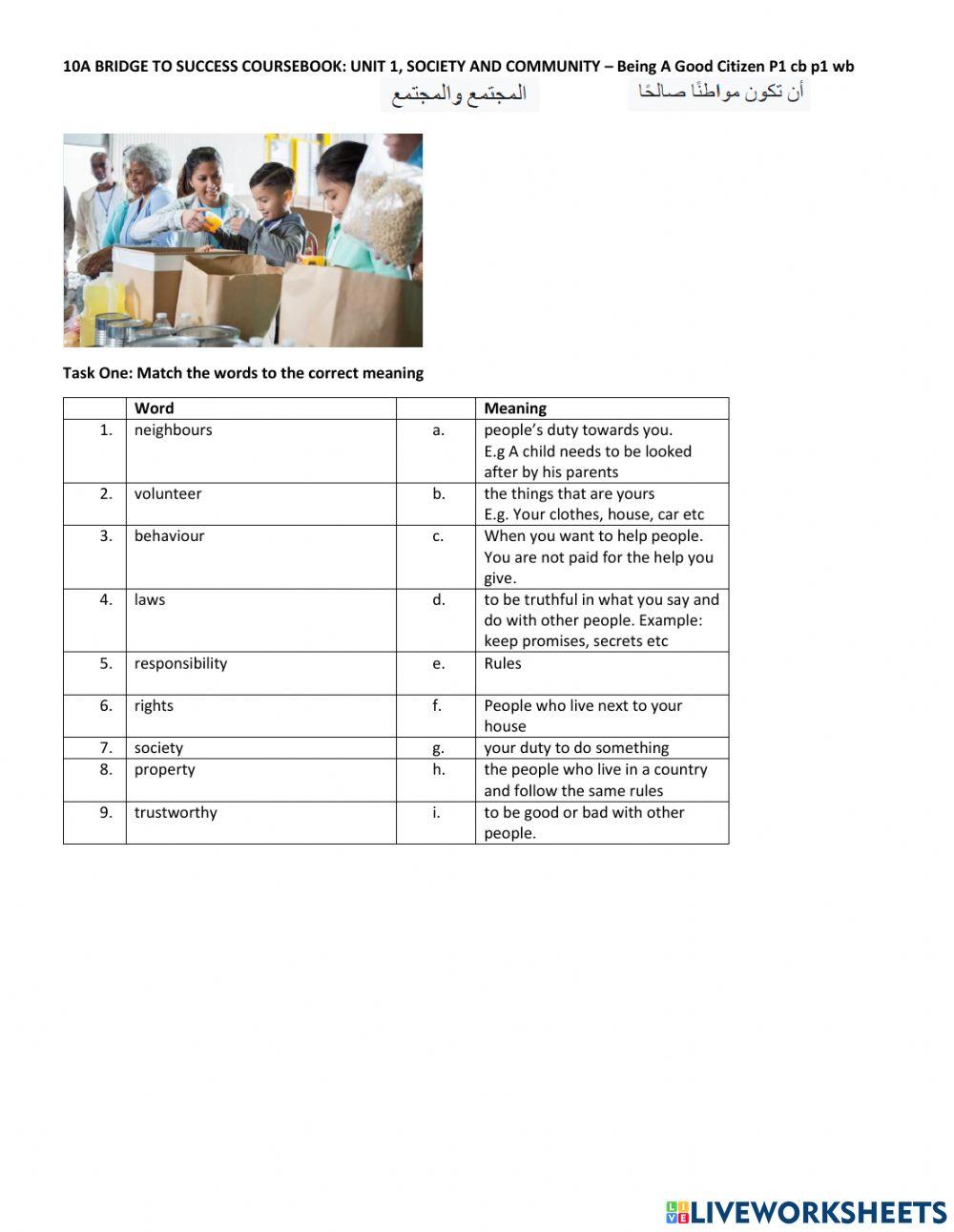 Being a good citizen