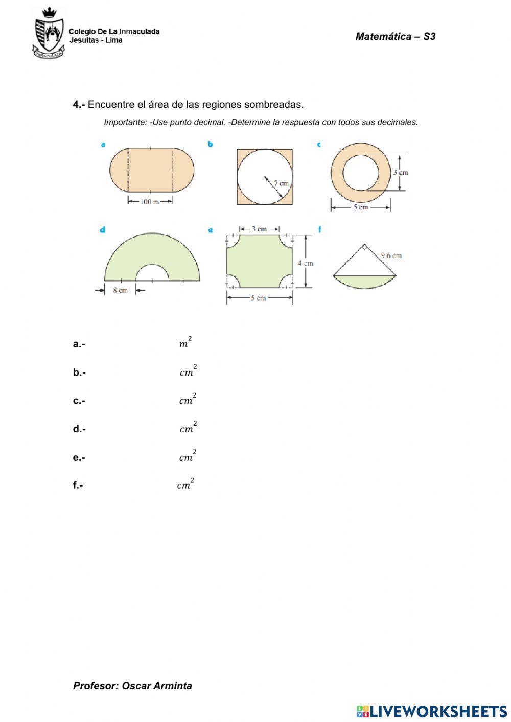 Circunferencia - Círculo