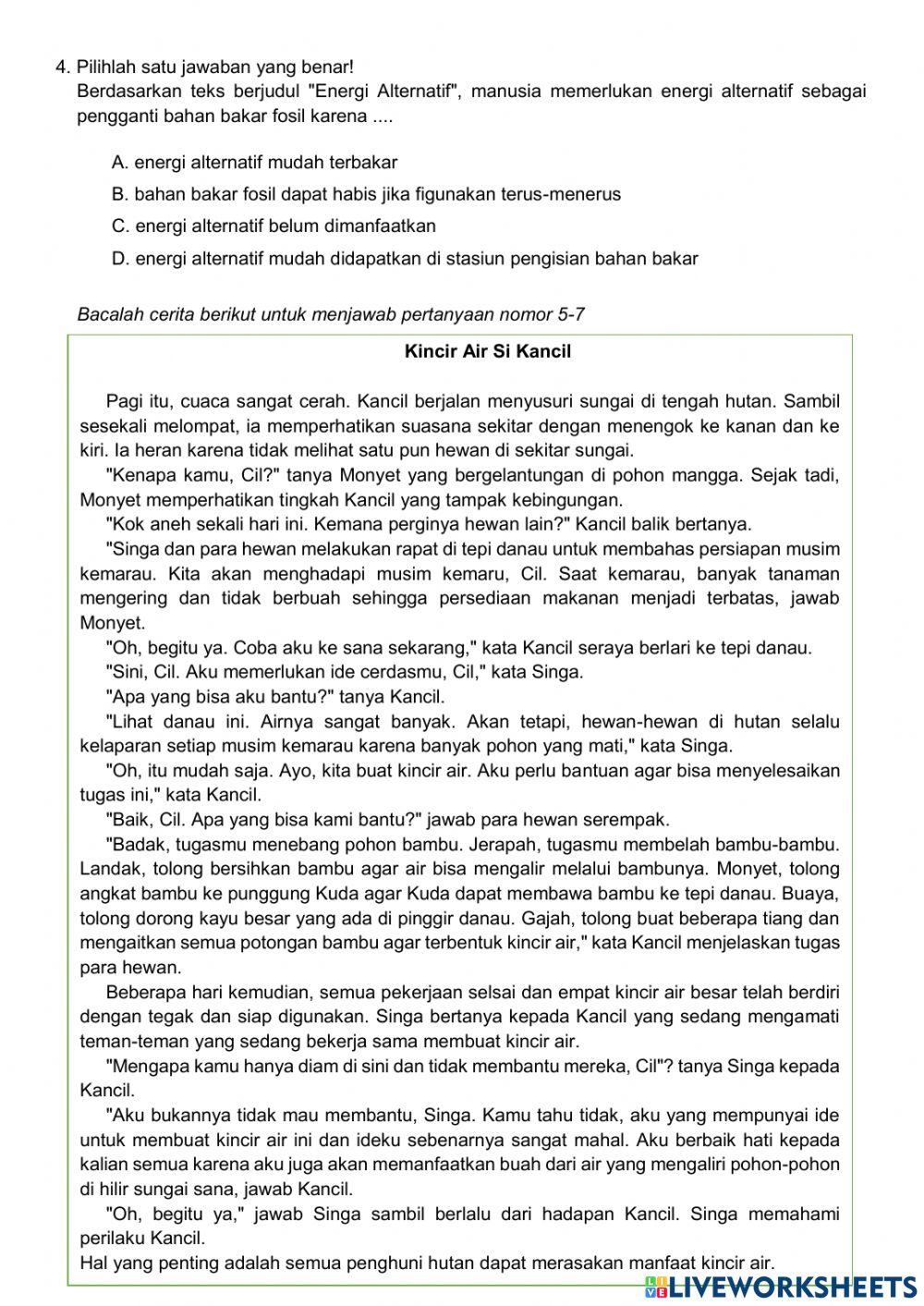 Lathan soal akm (ipa)