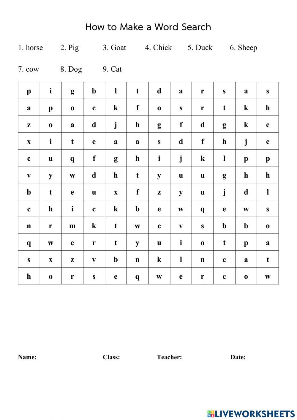 Wordsearch