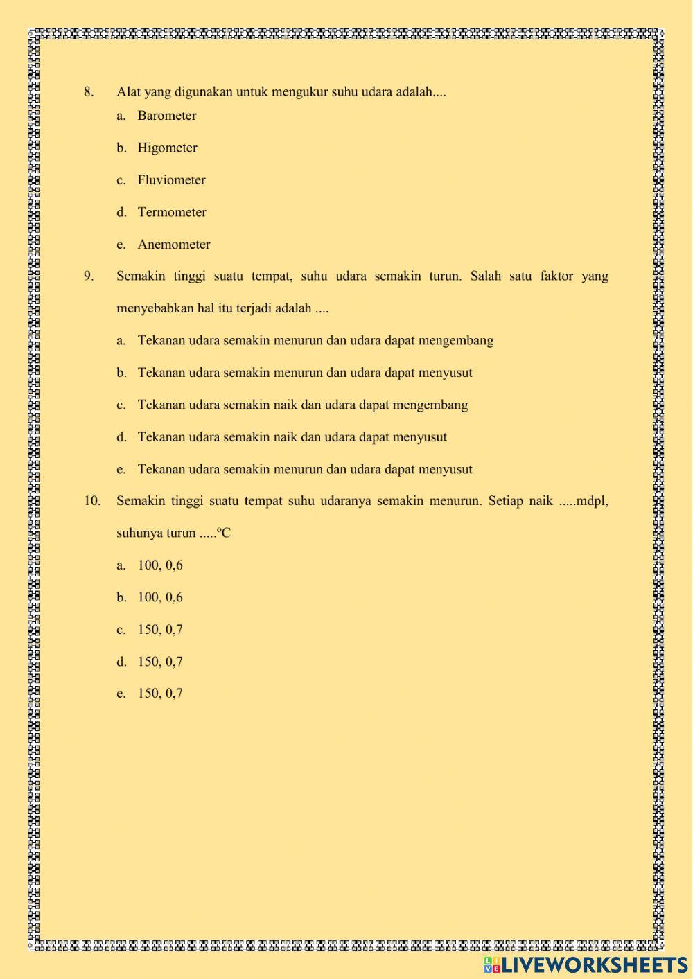 Dinamika atmosfer dan dampaknya terhadap kehidupan