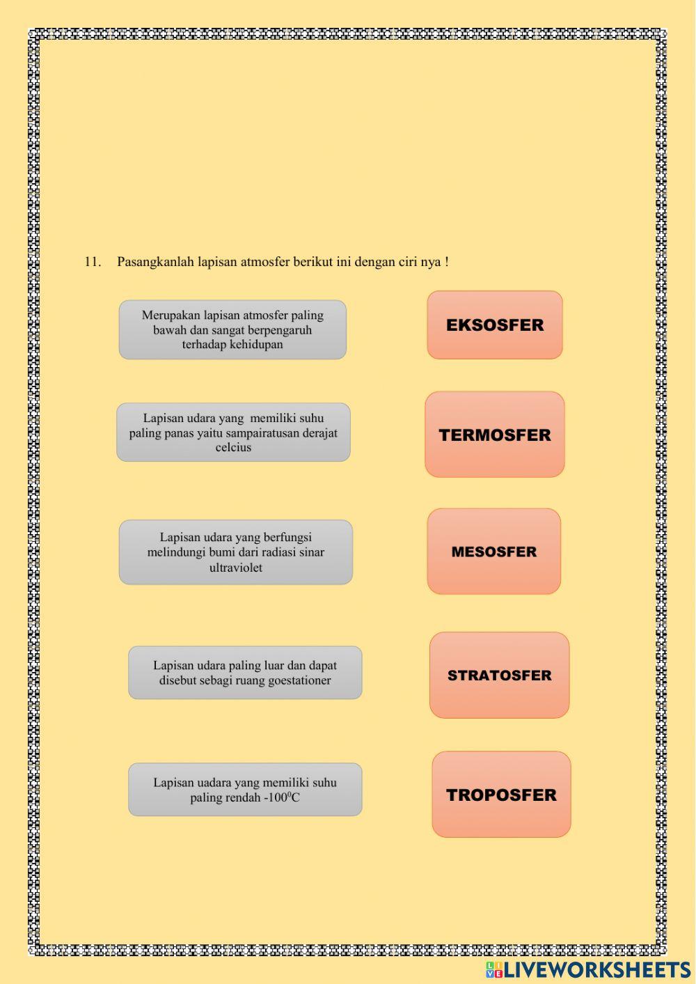 Dinamika atmosfer dan dampaknya terhadap kehidupan