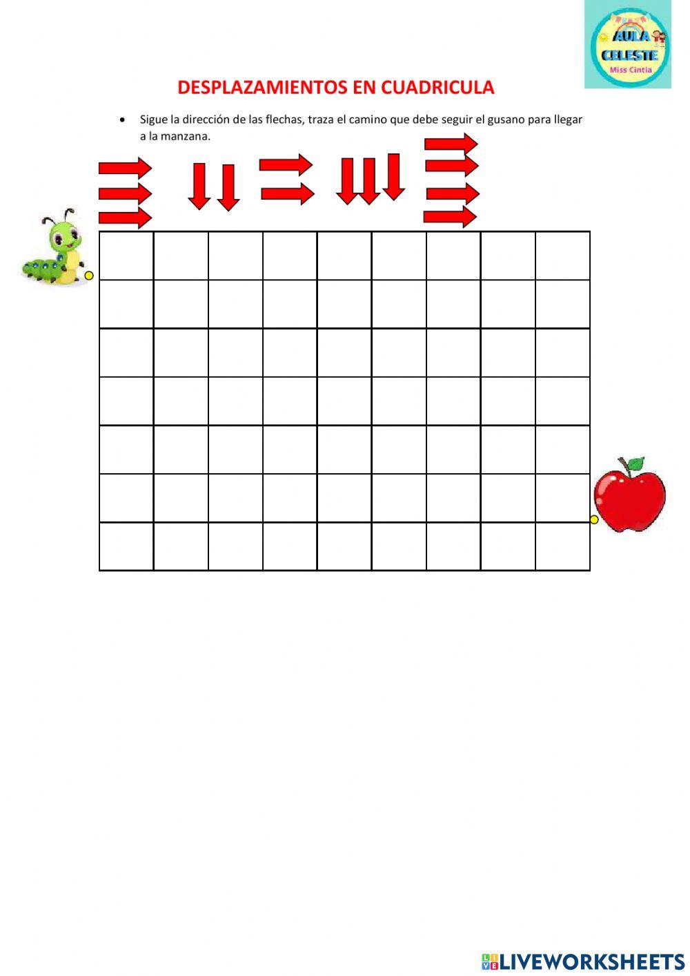 Desplazamiento en cuadricula