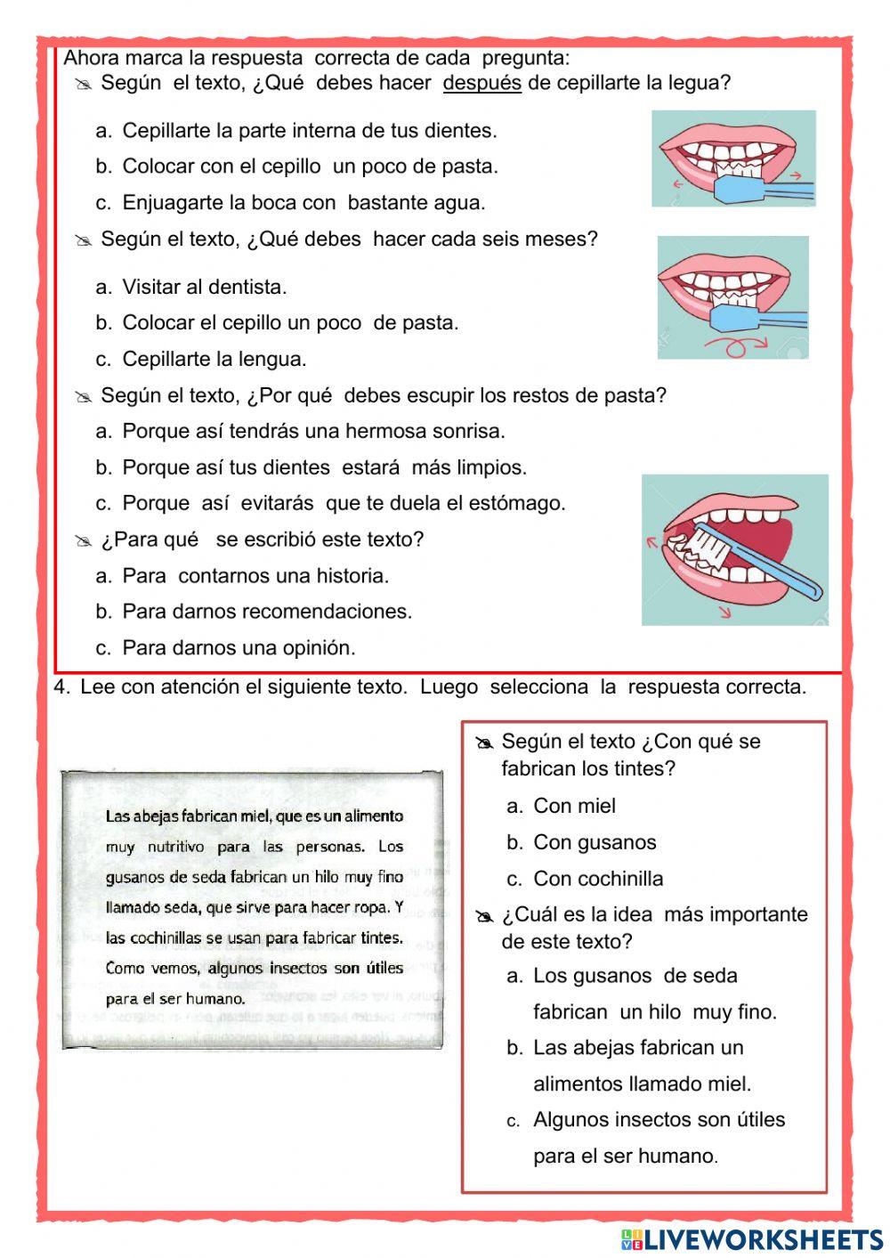 Comprension de textos