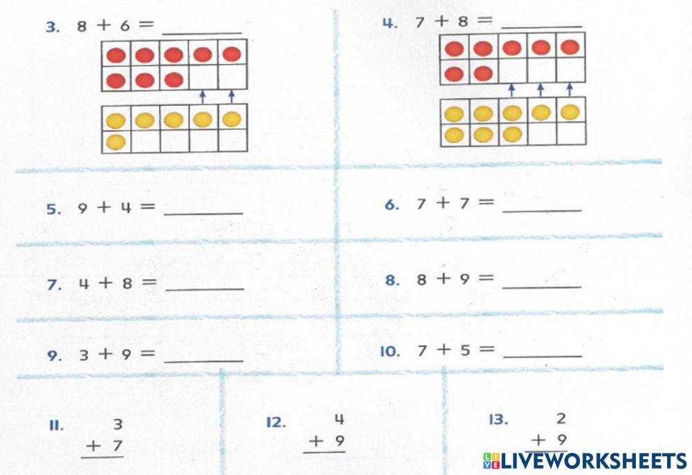 الجمع بتكوين العددث10