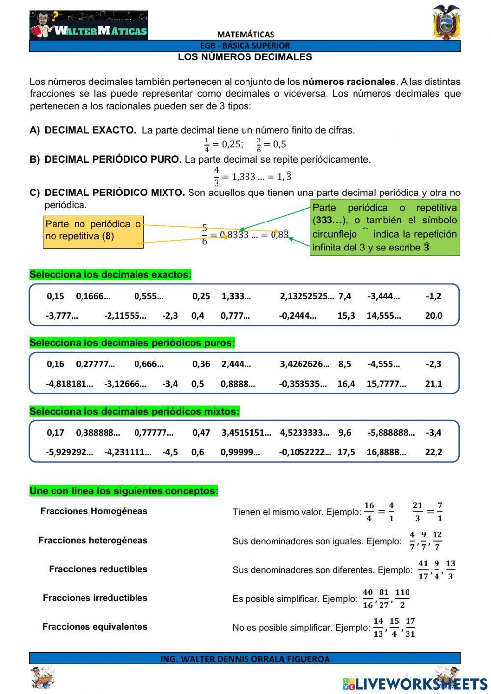 M08W12 Los Números Decimales
