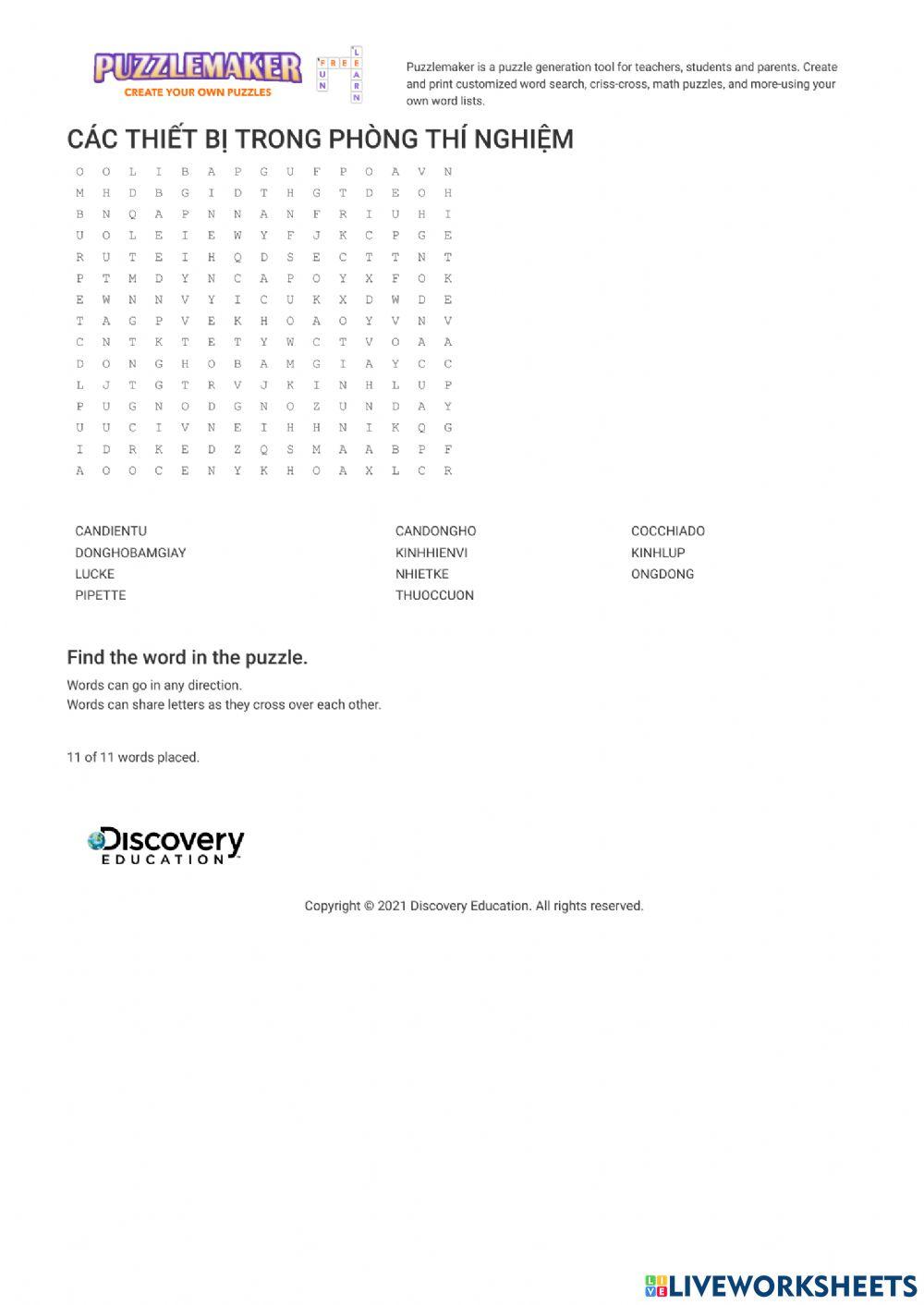 Một số dụng cụ trong phòng thí nghiệm