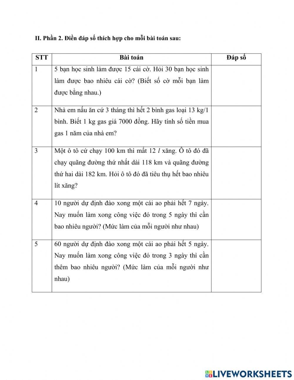 BTCT Toan tuần 4- lớp 5