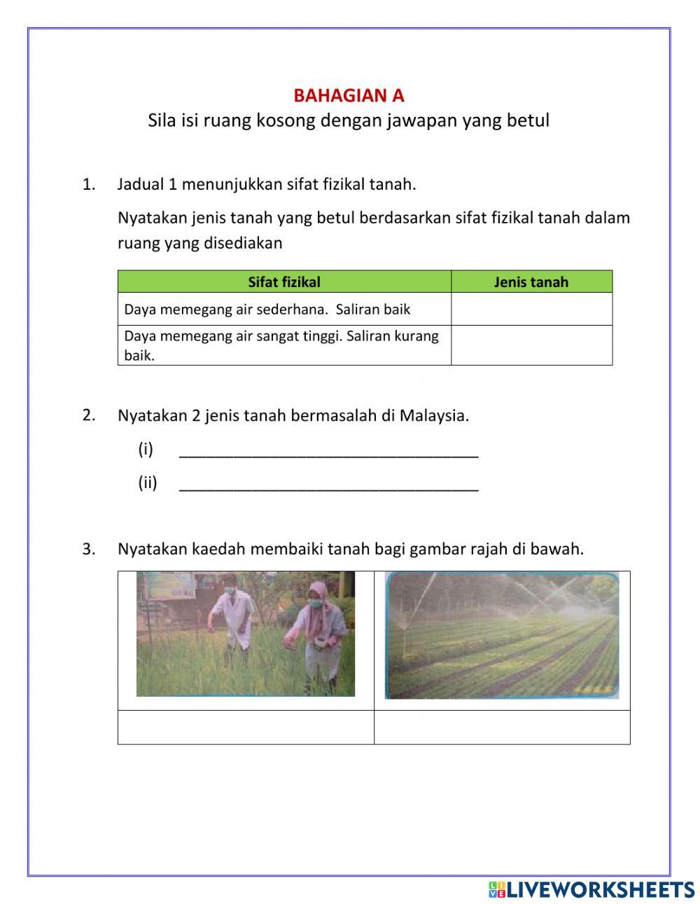 PRA PEPERIKSAAN PdPR (PERTANIAN)